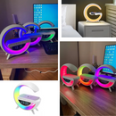 G Speaker Luminária com Relógio e Carregador Indução