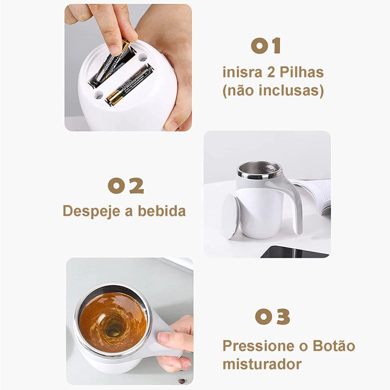 Caneca Térmica Misturador Automático